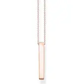 Thomas Sabo Chaîne parallélépipède en or rose, (Argent 925, Or rose, 45 cm)