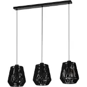 Eglo Lampe suspendue à corde Persley Salle à manger - Noir