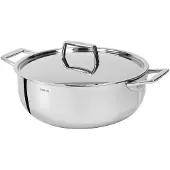 Cristel Casserole Castel'Pro Fixe, 24 cm, Poêle + casserole, Argent