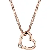 Elli DIAMONDS Chaîne 'Herz' or rose