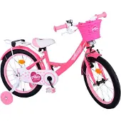Volare Vélo enfant Ashley - Fille - 18 pouces - Rose/Rouge