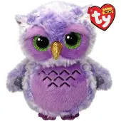 TY 37364 Beanie Boo - Owlivia Owl (Hibou violet) - REG (15 cm)
