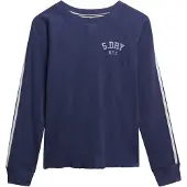 Superdry Athletic Essential Graphic Long Sleeve T-shirt Bleu 2XS Femme