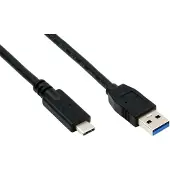 EXSYS EX-K1584-5.0 Câble USB 5 m USB 3.2 Gen 1 (3.1 Gen 1) USB A USB C Noir (EX-K1584-5.0)