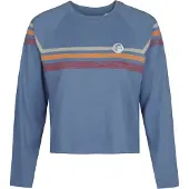 O'Neill T-shirt bleu-gris / marron chiné / orange foncé