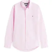 Tommy Hilfiger Chemise 'Regular Fit Flag Embroidery' rose