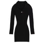 Tommy Hilfiger Robes en maille bleu marine / rouge / noir / blanc