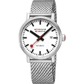 Mondaine Evo2 Automatic 40 Mm Watch Blanc Homme