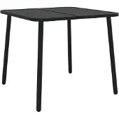 vidaXL Table de jardin anthracite 80x80x71 cm Acier