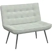 vidaXL Banc gris clair 110x74x84 cm velours