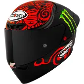 Suomy S1-XR GP Pecco Bagnaia Monster Replica 2024, casque ,Mat Noir/Rouge/Vert ,XL