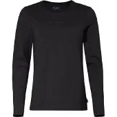 Vaude Logo Long Sleeve T-shirt Noir 44 Femme