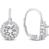 Brilio Silver - Charmants boucles d'oreilles en argent avec zircons EA126W