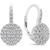 Brilio Silver - Charmants boucles d'oreilles en argent avec zircons clairs EA379W