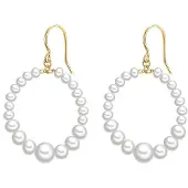 Valero Pearls Boucles d'oreilles blanc