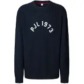Pepe Jeans pour homme. PM7000006 Pull Powell marine (M), Casuel, Coton