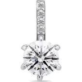Brilio Silver Silver - Charmante suspension en argent sterling avec zircons PT60W, (Métal)