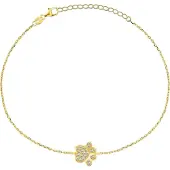 Brilio Silver - bracelet patte plaqué or ludique BRC29Y