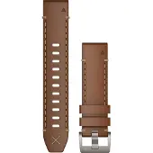 Garmin Quickfit 22 Mm Leather Strap Marron