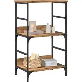 vidaXL Bibliothèque chêne artisanal 50x33x82 cm bois d'ingénierie