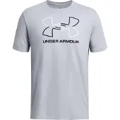 Under Armour T-Shirt fonctionnel 'FOUNDATION' gris / noir / blanc