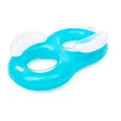 Bestway Bouée tractable - - Cool Comfort Deluxe - 2 places - 2 appuie-têtes - Poignées robustes