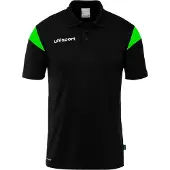 Uhlsport Squad 27 Polo Hommes - Noir / Vert fluo