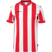 Uhlsport Retro Stripe Short Sleeve T-shirt Rouge 11-12 Years Garçon