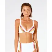 Rip Curl Femmes, Bikini, Women's Wave Shapers Striped Tri, Gris, (S)