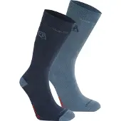 Craghoppers Nosilife Twin Pack Half Long Socks Bleu EU 36-38