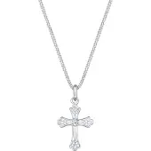 Elli PREMIUM Chaîne 'Kreuz' argent