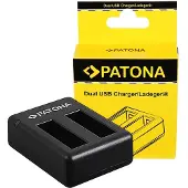 PATONA Insta360 One X (Chargeur de batterie d'appareil photo), Alimentation pour appareil photo, Noir