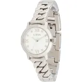 GUESS Montre à affichage analogique 'BEJEWELED' argent