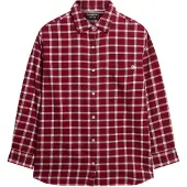 Superdry pour femme. W4010500A Chemise en flanelle rouge (XS), Casuel, Coton, Manche longue
