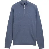 Tom Tailor 1047569 Basic Knit Troyer Sweater Bleu L Homme