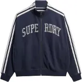 Superdry Athletic Applique Loose Tracksuit Jacket Bleu XL Femme