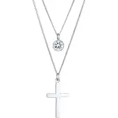 Elli Chaîne 'Layer Kreuz' argent