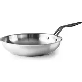 Lacor Poêle - Poêle à frire en acier inoxydable - Base thermodiffuseur, compatible avec l'induction, lavable au lave-vaisselle, Ø 22 cm