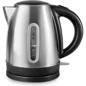 Lacor 69291- BROED EAU ELECTRIQUE 1L 1650W, acier inoxydable. Visualisateur de niveau d'eau et automatique du filtre d'extraction et de lavage.