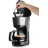 Lacor 69278, Cafetière filtre, 1,25 l, 1000 W, noir
