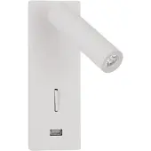 Nova Luce Lampe de chevet Fuse Blanc avec USB