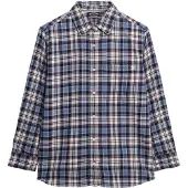 Superdry Chemisier bleu / bleu nuit / rouge foncé / blanc