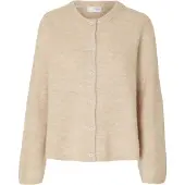 Selected Lulu New Cardigan Beige S Femme