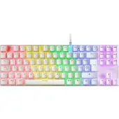 Mars Gaming Clavier de jeu Mk80 Switch Red avec touches mécaniques Blanc Blanc One Size