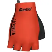 Santini La Vuelta Leader Short Gloves Orange XL