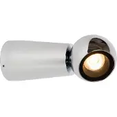 Lucide Ipsos - applique murale extérieure - Ø 6 x 15 cm - 6W LED inclus - IP54 - chrome