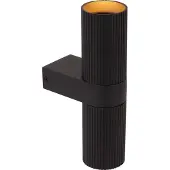Lucide CLUBS – Applique murale – Noir – GU10 – 21 cm