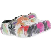 Crocs chaussures classiques doublées tie-dye pour enfants sabots doublés avec double confort coloré