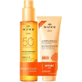 Nuxe Sun Set Huile solaire SPF 50 + soin après-soleil gratuit 1 P Emballage(S) Combi