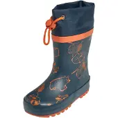 Playshoes Bottes en caoutchouc 'Bär' marine / orange